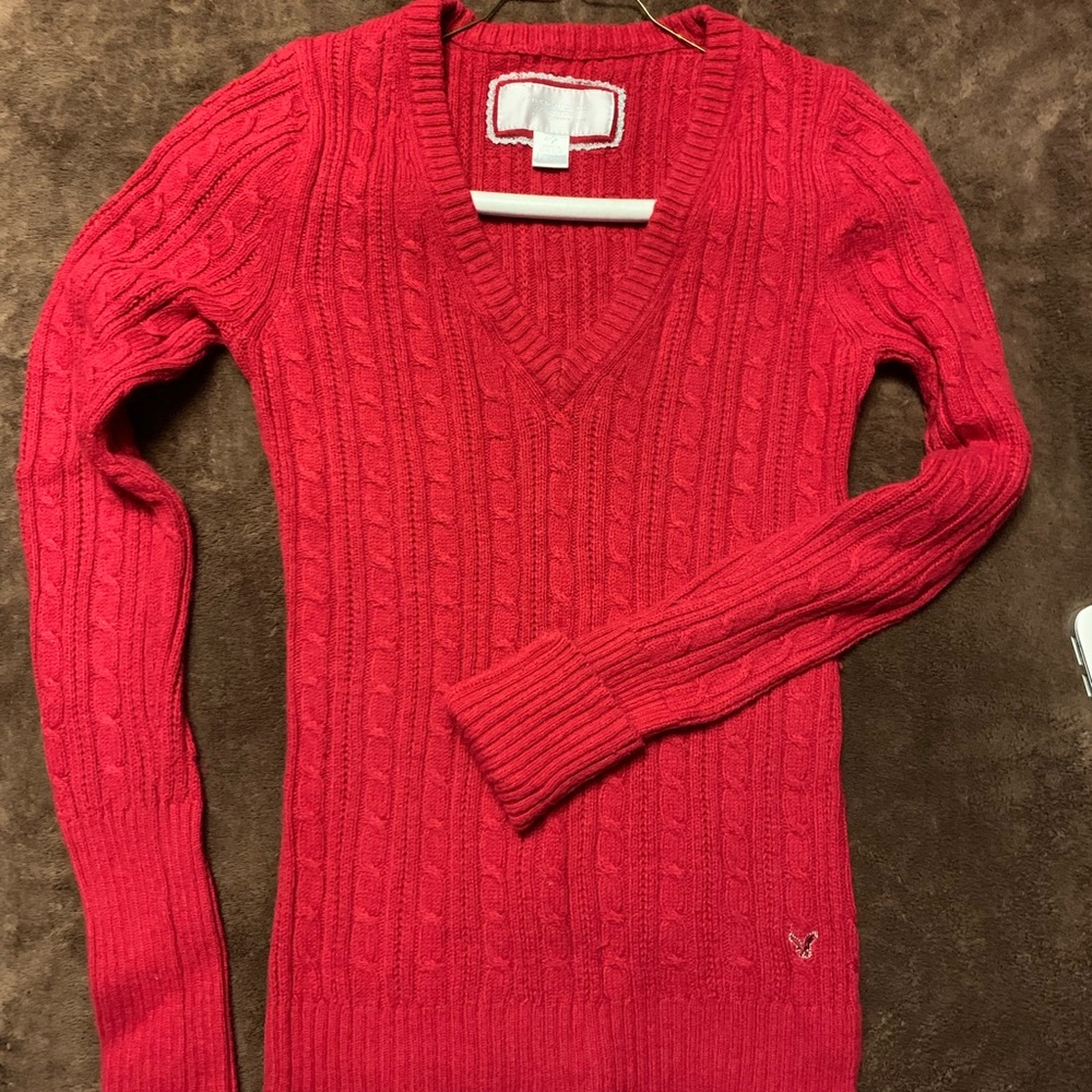 American Eagle Outfitters red sweater